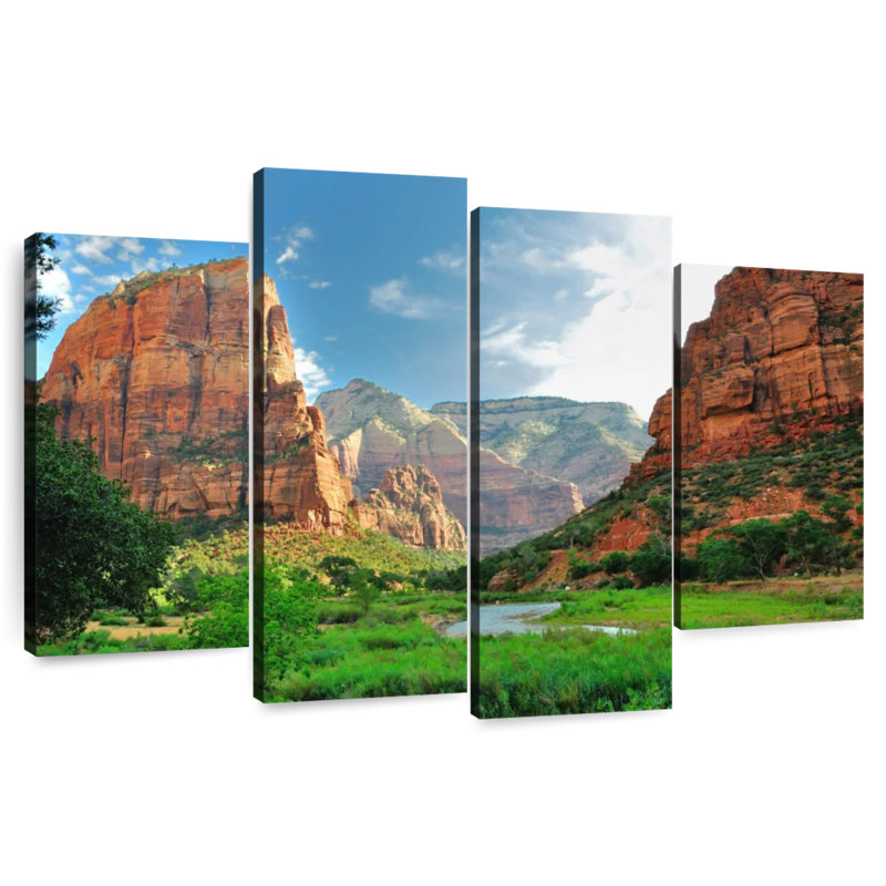 Canyons du parc national Alvord Zion, H 54 po x l 84 po