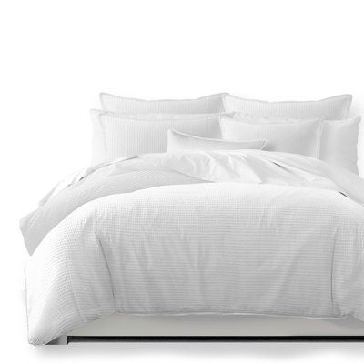Waffle Standard Cotton 3 Piece Comforter Set