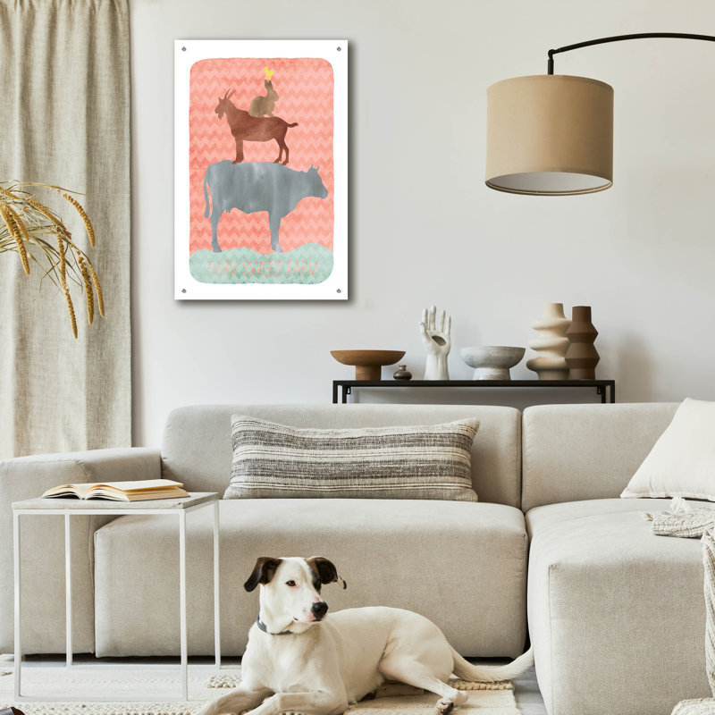 «Farm 1» par Erin Clark, art mural en verre acrylique, H 36 po x l 24 po x P 0,2 po