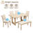 6 Piece Dining Table Set With Bench