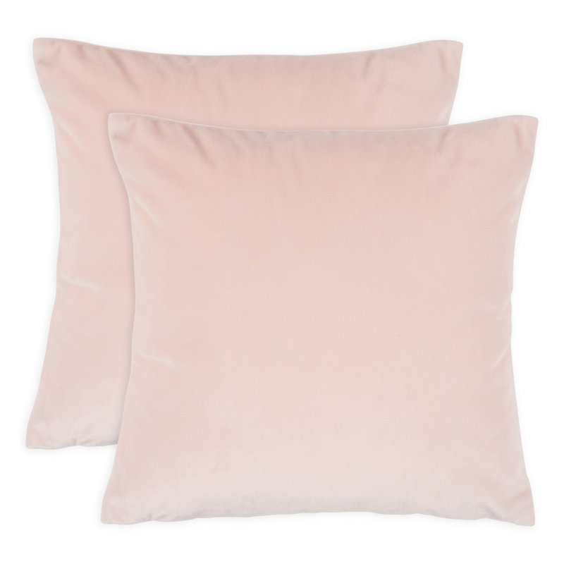 Housse de coussin en velours, H 12 po x l 12 po, Rougir