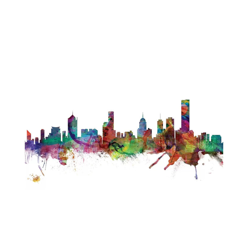 Melbourne, Australia Skyline by Michael Tompsett - Wrapped Canvas Gallery-Wrapped Canvas Giclée, 20.32 cm H x 30.48 cm W