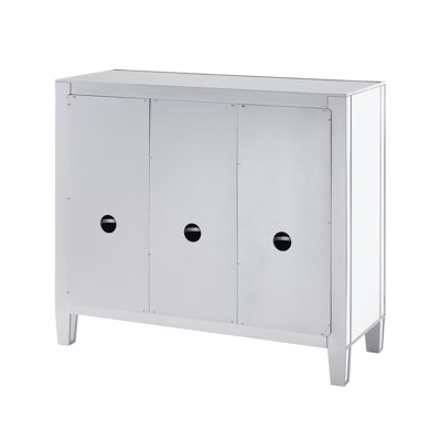 Stgeorge 3 Door Mirrored Accent Cabinet by House of Hampton