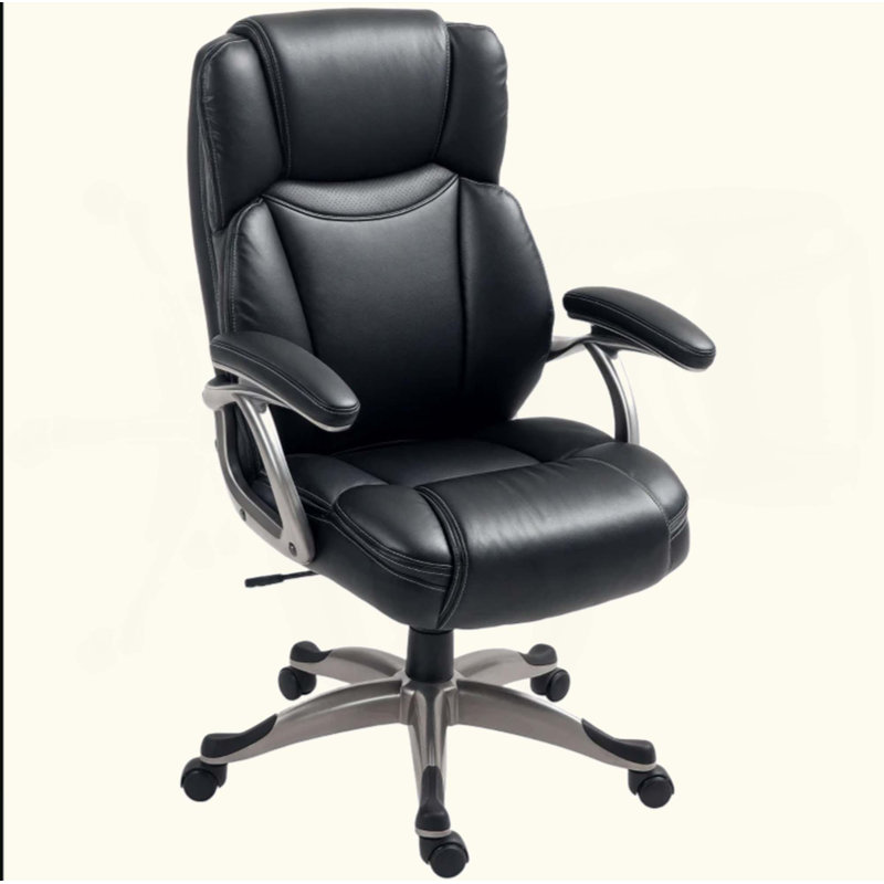 Chaise de bureau en polyuréthane à haut dossier, avec fonction d'inclinaison et de hauteur réglable