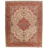 Oriental Area Rug in Ivory