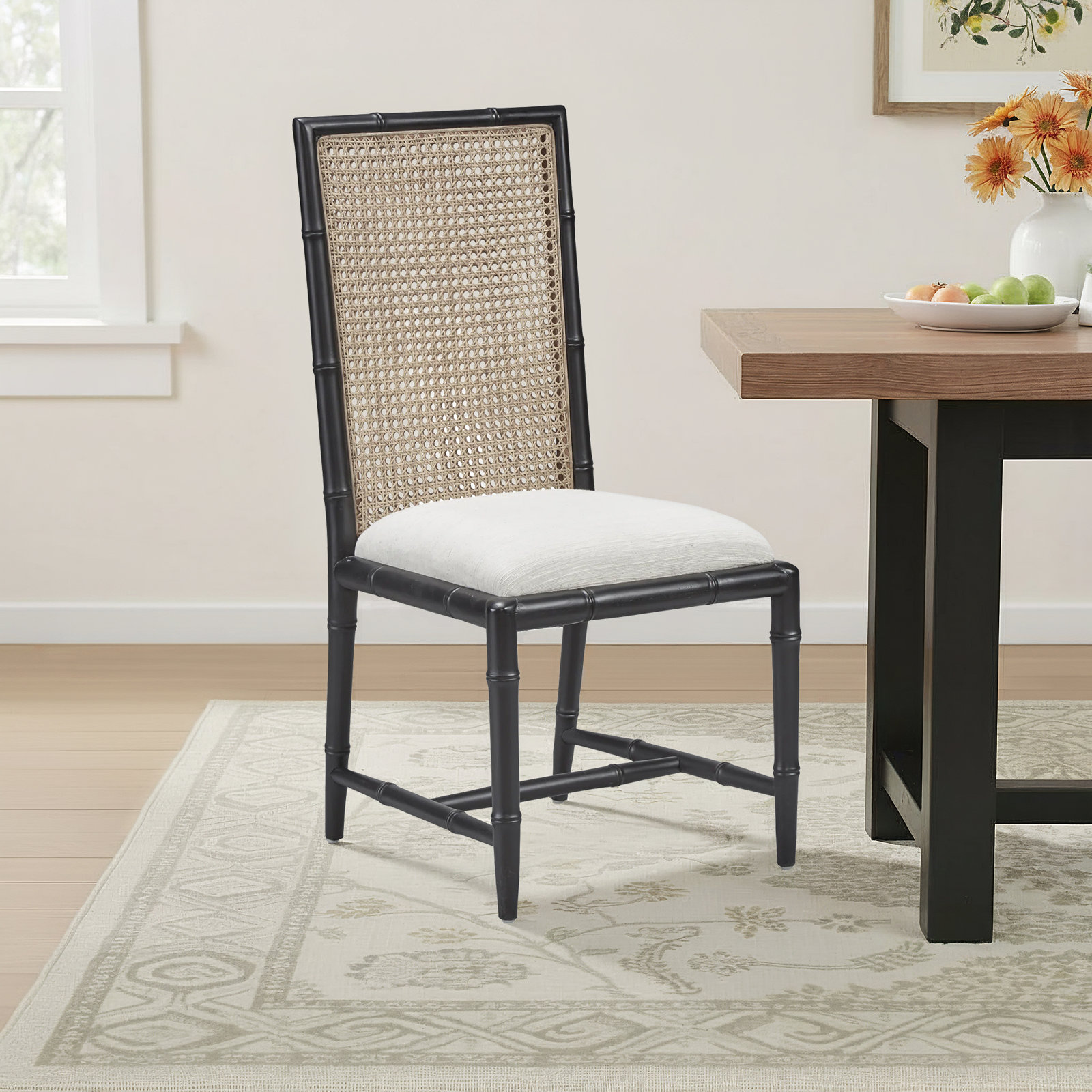 Silk Side Chair, Black