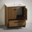Meuble-lavabo autoportant 30 po Virage en chêne brun avec comptoir d'évier Virage-1080294767-1080294755