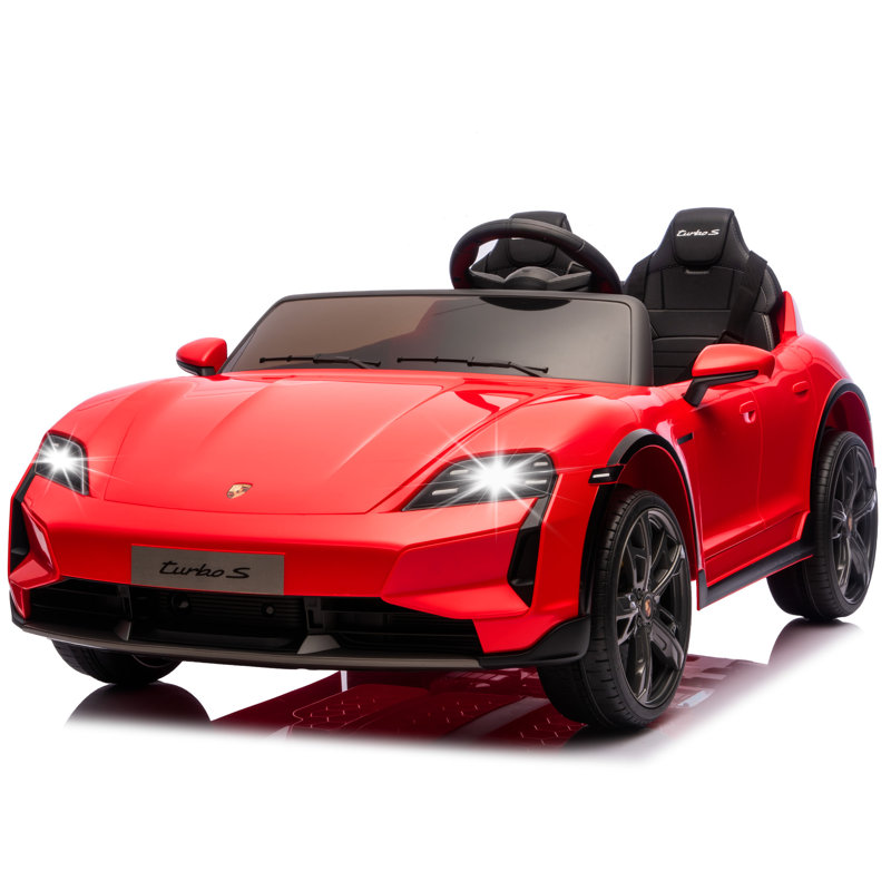 Jouet pour enfant à pile sous licence avec batterie de voiture 24V avec télécommande Tay Tay Turbo Turbo de 24 V, Rouge