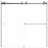 Eclipse 60 in. W x 60.5 in. H Sliding Bypass Frameless Tub Door in Brushed Nickel with 3/8 in. (10mm) Thick Clear Glass-50217799