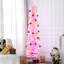 Arbre rose 200 lumières 200 pi avec 360 branches et lumières scintillantes de Noël
