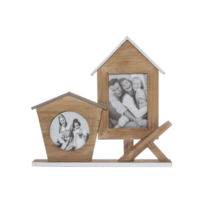 Clower Brown Round Collage Picture Frame