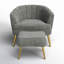 Fauteuil demi-tonneau avec repose-pieds de 26 po Latonia-900756232