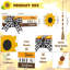 Mini-livre décoratif (tournesol)