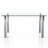 Landen Glass Top Metal Base Dining Table