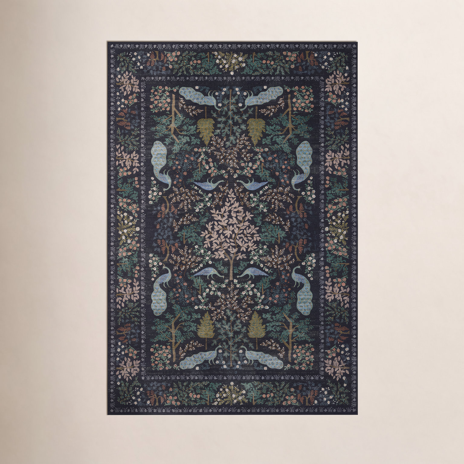 Canopy Charcoal Area Rug, Rectangle 2' x 3'