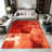1PC terracotta burnt orange patchwork abstract textured area rugs for Living Room, Soft and Comfortable, Suitable for all seasons, easy-to-maintain, machine washable Indoor floor mat, Under Table Farmhouse suitable for dining room, bedroom, entryway,-129163996