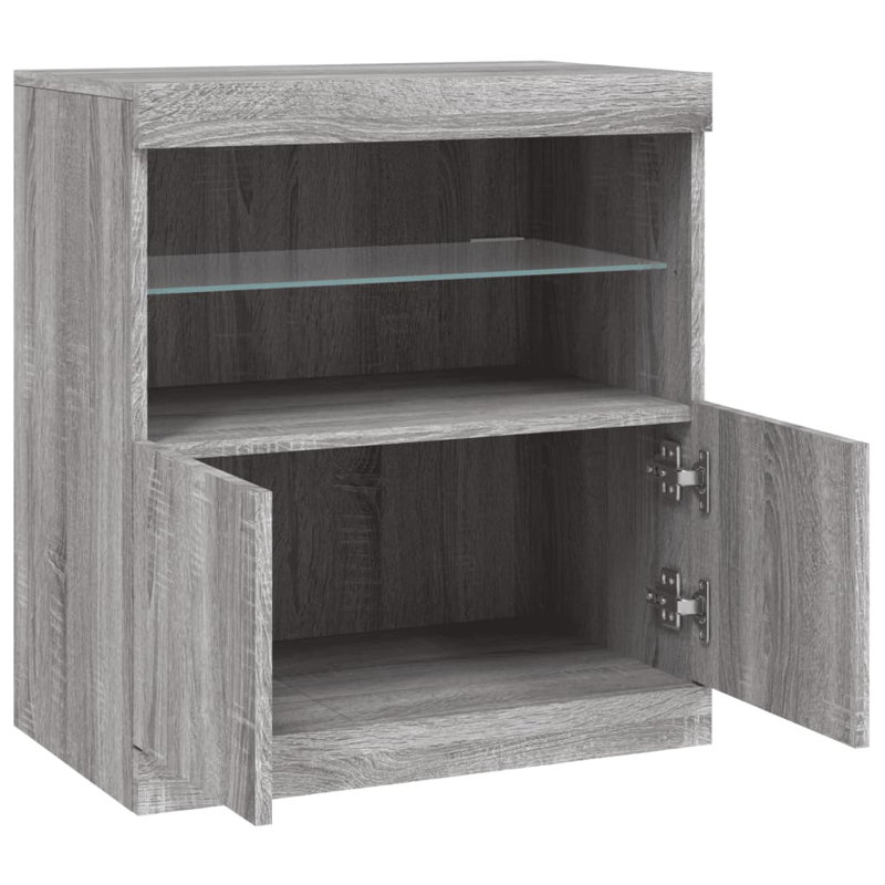 Basilisa 60cm Sideboard, Grey Sonoma