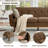 Cattaleya 78" Mid Century Modern Linen Upholstered Square Arms Sofa-1702384476