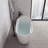 55" Streamline Soaking Glossy White Freestanding Tub With Internal Drain-108964771