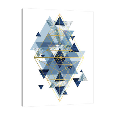 Urban Epiphany " Navy Gold Geometric " by Urban Epiphany