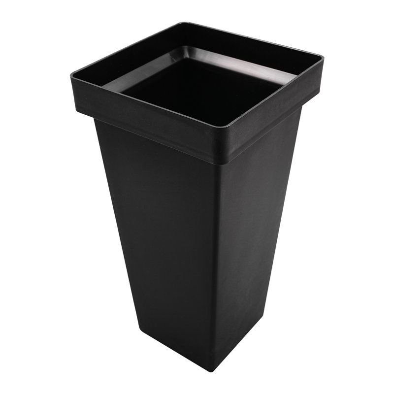 12Pcs Plastic Flower Buckets Planters, Black