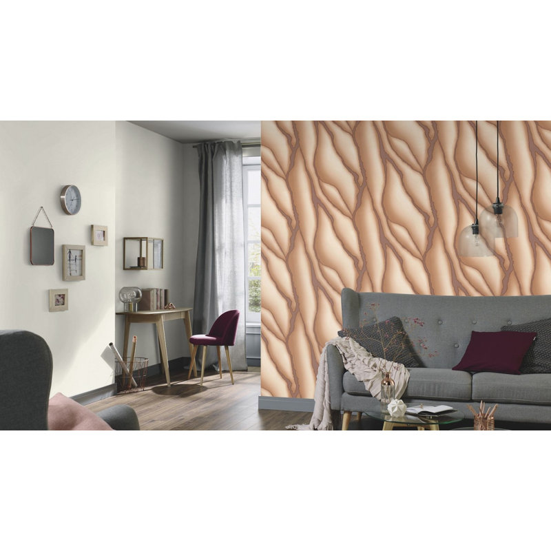 Papier peint abstrait Edibe, Beige