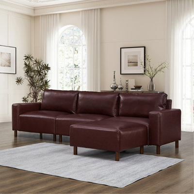 Canapé modulaire de luxe moderne avec revêtement en polyuréthane respirant et revêtement de qualité