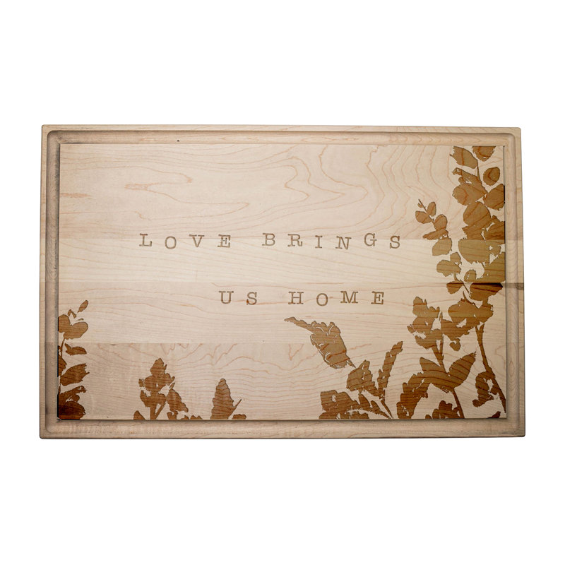 Love Brings Us Home Cutting Board