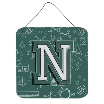 « back to school initial » par denny knight, impression sur plaque