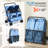 Double Pet Stroller For 2 Dogs & Cats, Foldable Two-Seater Carrier With 44 Lbs Capacity, 360° Wheels & Storage Basket