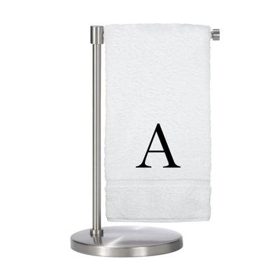 Serviettes de bain monogrammées - ensemble de 2 - lettre bloc