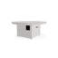 54" Round Rustic Polymer Fire Table with Propane Shelf-1818522857
