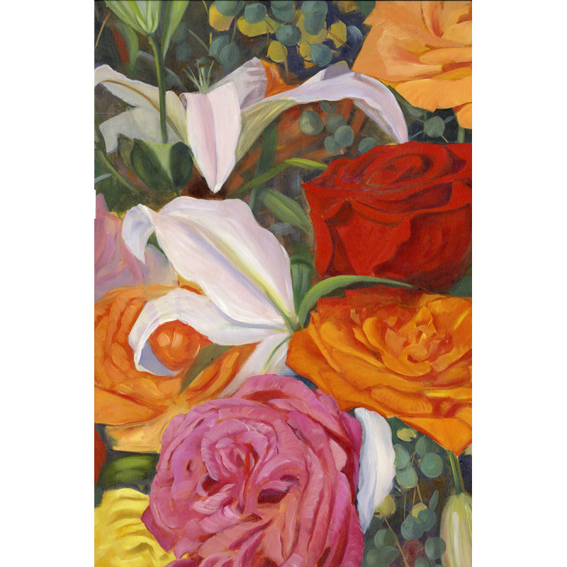 Deconstructed Flower Composition I by Sandra Iafrate - Wrapped Canvas Print, 91cm H x 61cm W x 3.8cm D