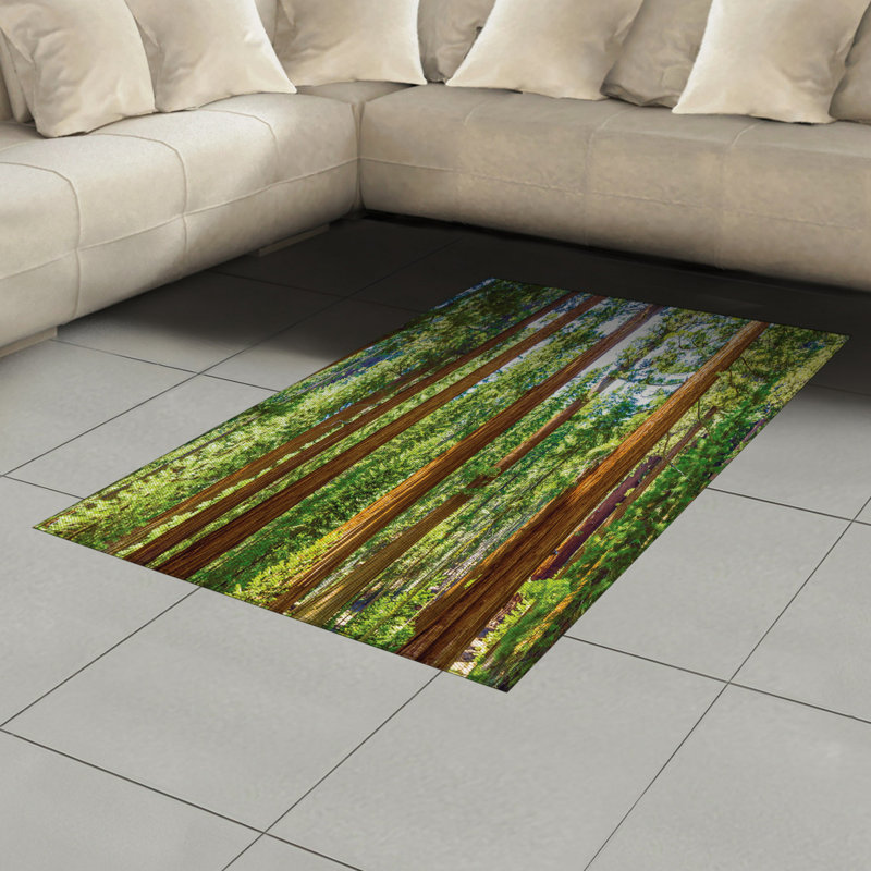 National Parks Nature High Density Long Fiber Poly Threads Decorative Area Rug Carpet, Rectangle 4' x 5'8"