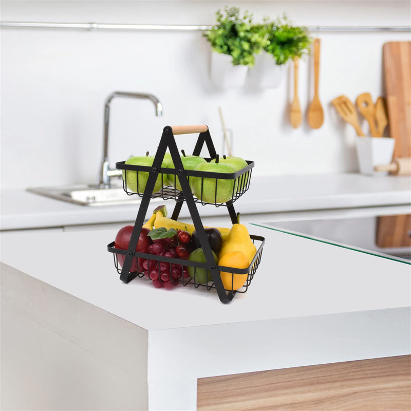 Brayden Studio Metal Fruit Basket
