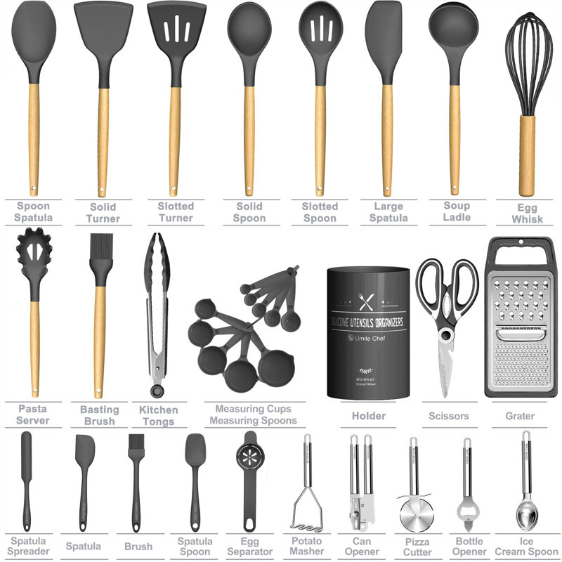 X － MAX MEUBLES 34 pièces, Gris / Jaune pâle