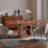 59''-71'' Expandable Dining Table, Rectangular Kitchen Dining Table With Two Open Shelves, Accommodating 4-8 People-1366269669