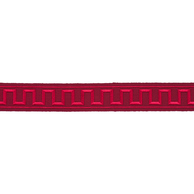 Ruban brodé Schumacher x Miles Redd, Rouge