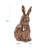 Tashenna Antique Brass Ceramic Rabbit Sculpture
