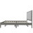 Solid Wood Platform Upholstered Headboard King Bed