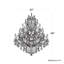 Bordeaux 25 Light 40in x 48in Three-Tier Chandelier in Heirloom Gold with Clear Heritage Handcut Crystals-2000565881
