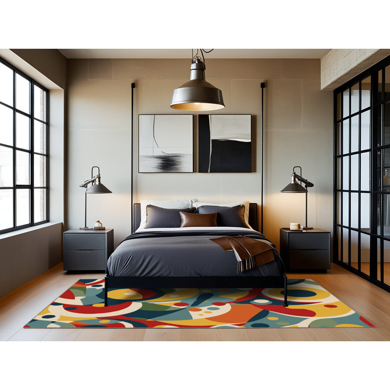Vibrant Pulse Rug, Round 3'