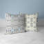 Housse de coussin décoratif carré en polyester Elegant Twirls Fennique-86652988-86652995