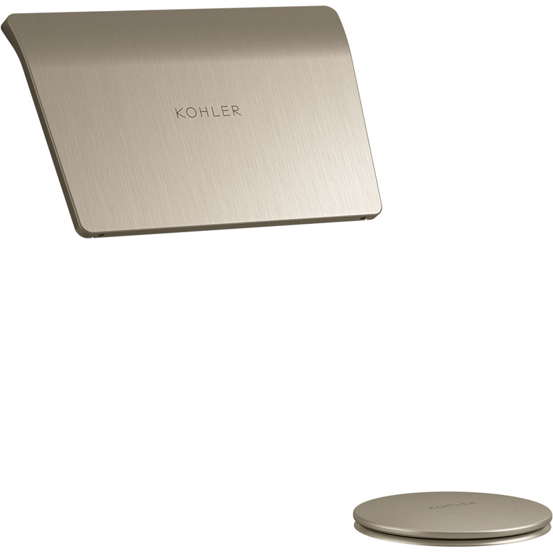 Tea-for-Two Bath Drain Trim, Vibrant Brushed Bronze