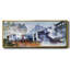 «The Europe Bridge Saint Lazare station in Paris» par Monet, toile encadrée-110600205