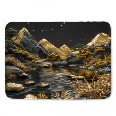 Tapis de bain Golden Mountains