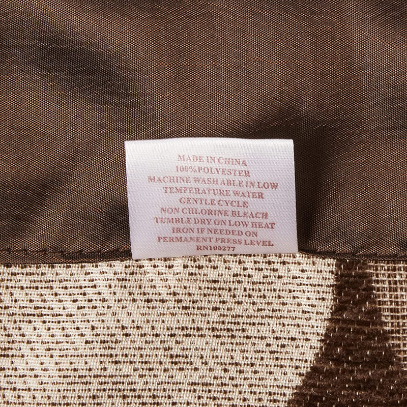 Haylo Polka Dots Tailored Window Valance, Brown