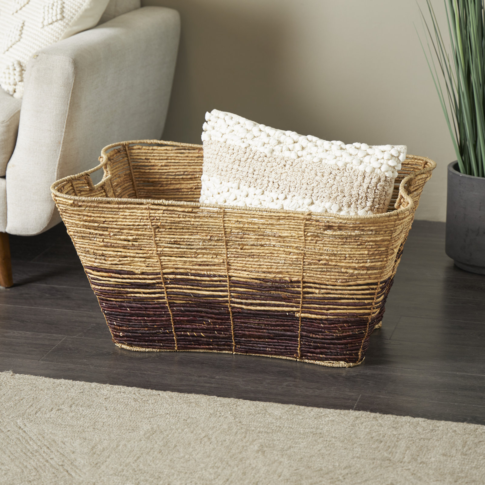 Handwoven Seagrass Storage Basket