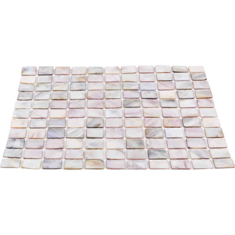 Mother of Pearl 1x1 Polished Pearl Shell Mosaic Tile