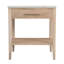 Mayfair 1 Drawer Wood and Marble Nightstand-1352168949